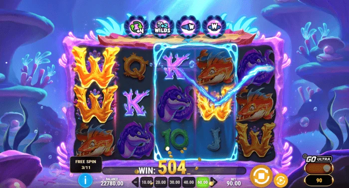 Manta Mayhem – võit Free Spins voorus Sticky Wild'iga